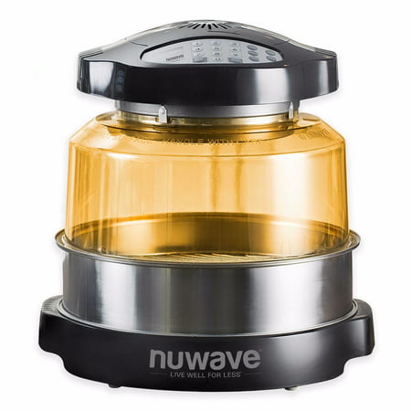 NuWave Oven Pro Plus with PEI dome and 3quot; stainless steel extender 