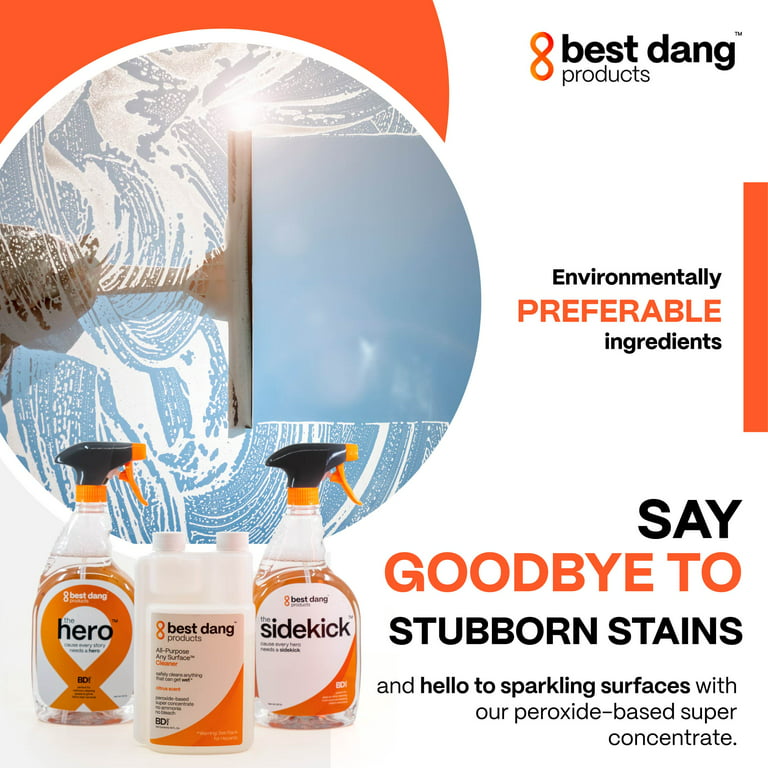 Best Dang All-Purpose Any Surface Cleaning Kit, Kitchen, and Household Cleaning Supplies, Peroxide-Based Cleaning Supplies for Housekeeping, 16 oz.