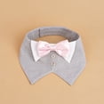 thumbnail image 4 of Guiexla Pet Saliva Towel Elegant Cat Dog Triangle Towel Formal Wedding Suit with Bow Decoration Pet Supplies, 4 of 7