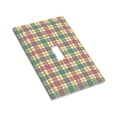 thumbnail image 3 of ZICANCN Outlet Covers Wall Plate, Red Green Plaid Check Light Switch Cover Decorative, Duplex Toggle Combo 1-Gang, 3 of 9