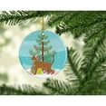 thumbnail image 2 of Ocicat Cat Merry Christmas Ceramic Ornament 2.8 in x 2.8 in, 2 of 3