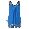 thumbnail image 5 of 2 Piece Swimsuit Sets for Women,Two Piece Women's Tankini Swimsuits Blouson Swim Tank Top with Boyshorts Full Coverage Modest Bathing Suits, 5 of 6