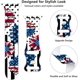 thumbnail image 2 of Yagedoviu 4 De Julio Decoraciones Correas De Reloj Reloj Compatible 38 Mm 40 Mm 41 Mm 42 Mm Para Mujer Corazón Estrella Ajustable Silicona Suave Reemplazo Smartwatch Pulsera Regalos Para Se Series 8/7, 2 of 5