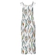 thumbnail image 5 of Kmdttou 2025 New Women Fashion Plus Size Print Sleeveless Two Pocket Casual Overalls Jumpsuit Jumpsuit Pants,S-5XL, 5 of 6