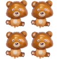 thumbnail image 1 of 4Pack Bear Balloons, Teddy Bear Foil Balloon Decorations for Woodland Theme Baby Shower Children Birthday Party Decor Supplies, 1 of 4