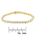 thumbnail image 5 of sterling silver 0.10ct tdw diamond s-link tennis bracelet (i-j,i2-i3), 5 of 5
