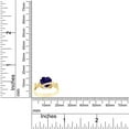 thumbnail image 4 of Heart Shape Simulated Alexandrite In 14K Yellow Gold Over 925 Sterling Silver Ring Size 6.5, 4 of 5