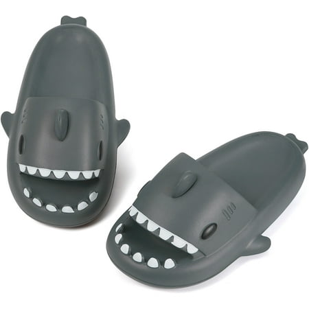 

House Slippers Cute Shark Slippers Bathroom Slippers House Slippers for Men and Women Gym Slippers Soft Sole EVA Platform Quick Drying Non-Slip