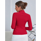 thumbnail image 3 of Suéter de Dama Cuello Tortuga Acanalado Stretch: Elegancia y Comodidad UNITALLA, 3 of 5