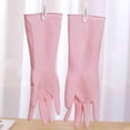 thumbnail image 6 of Premium Thickened Rubber Cleaning Gloves – Heavy Duty & Puncture-Resistant – Non-Slip Dishwashing Gloves for Kitchen, Housework & Gardening (1 Pair, Natural Rubber)，Pink, 6 of 11