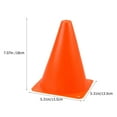 thumbnail image 2 of OULII 10Pcs Portable Orange Plastic Football Cones for Athletic Speed and Control Drills, 2 of 8