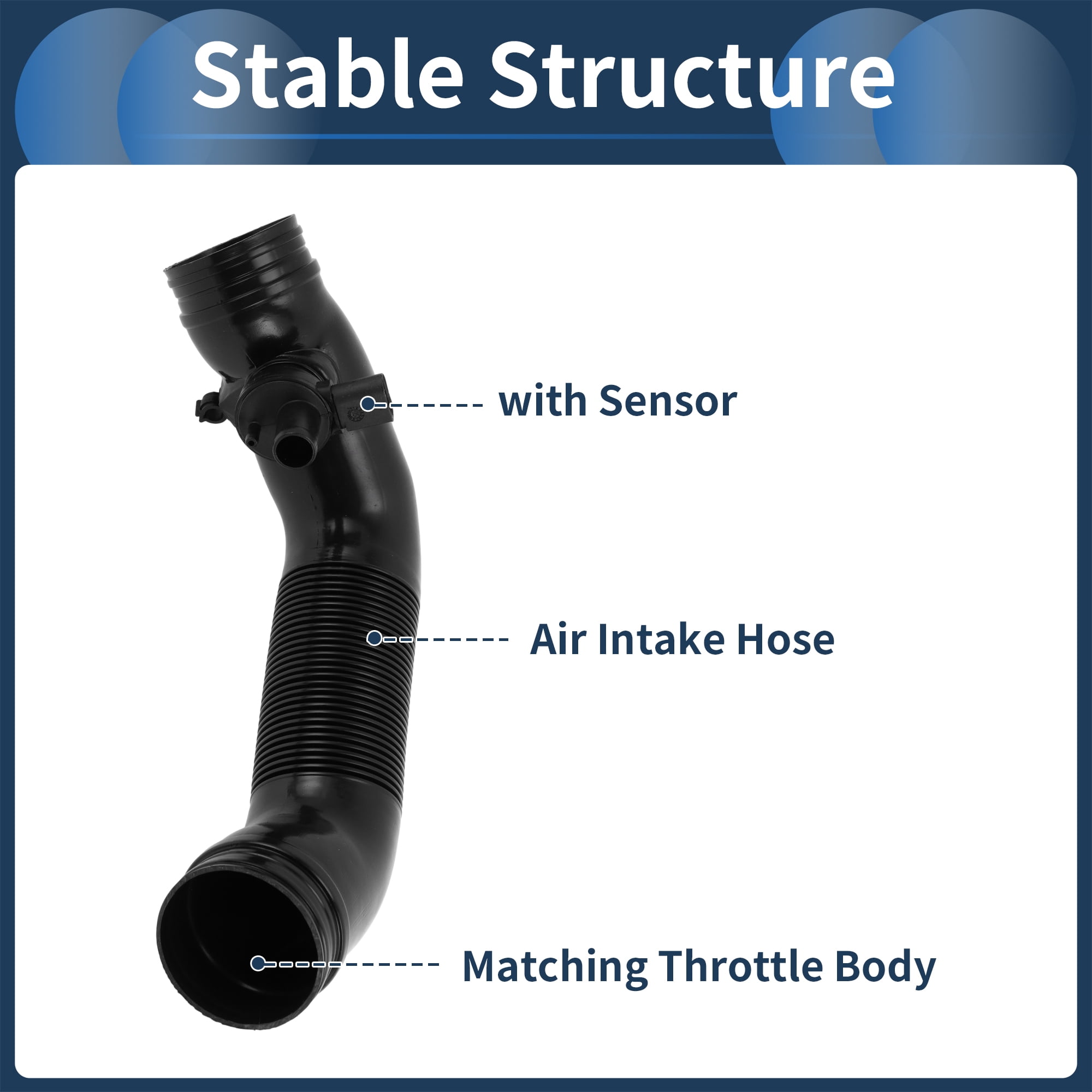 Unique Bargains Engine Air Intake Hose for VW Caddy 2004-2015 and Jetta 2011-2018