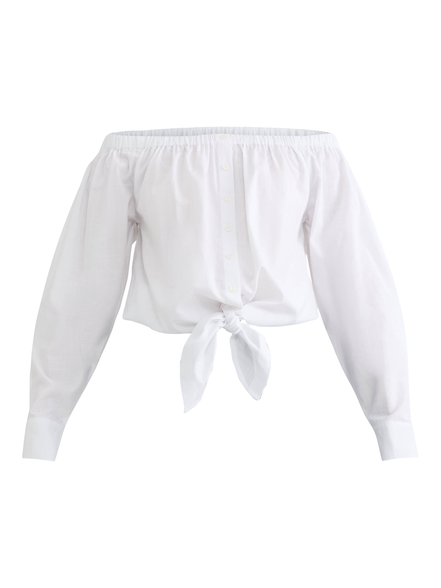 Time and Tru Women's and Women's Plus Off The Shoulder Blouse, XS-4X