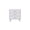 White, variant on SEI Furniture Oren 3 Drawer Nightstand in White and Chrome