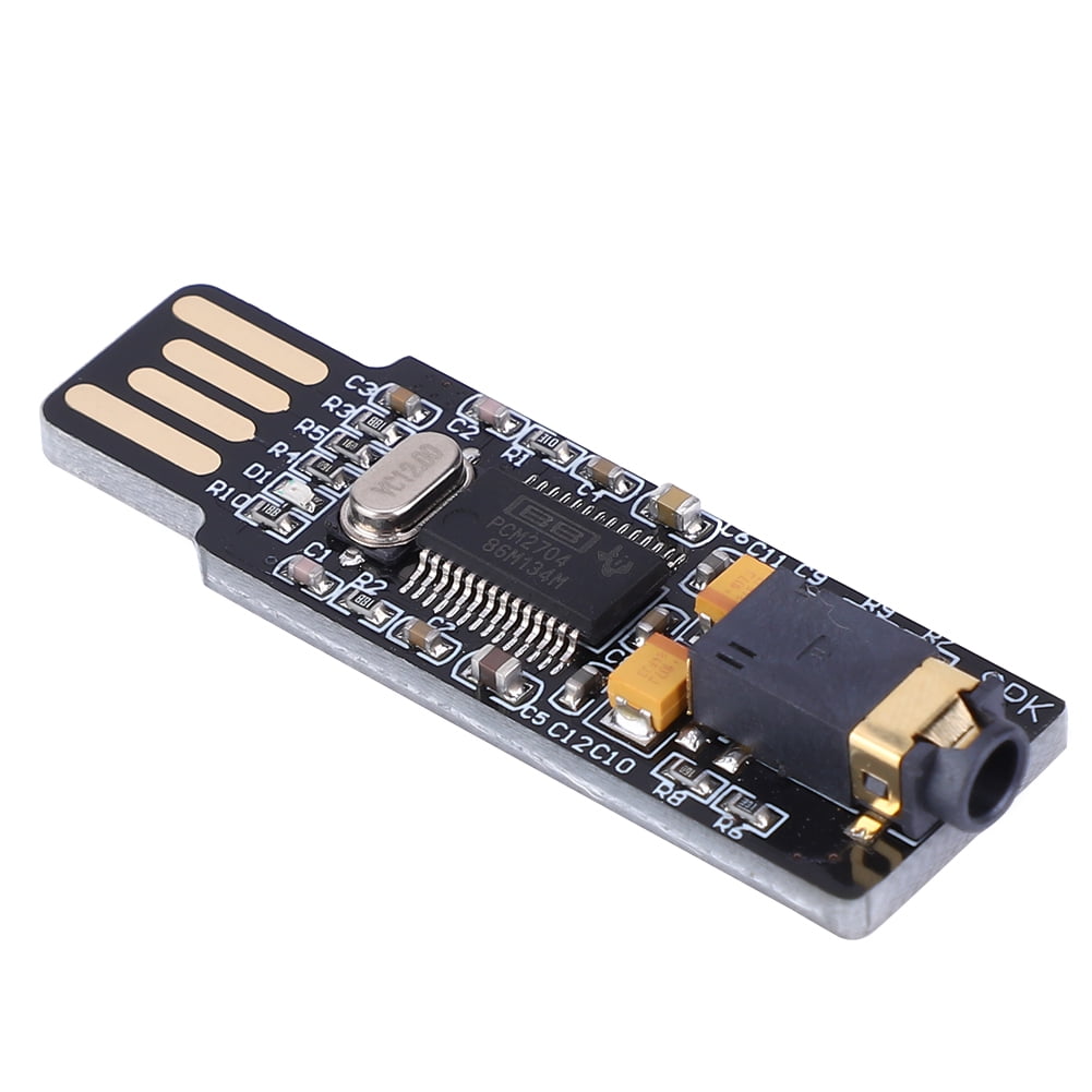 USB Sound Card, Sound Card DAC Decoder Sound Card Module, 40dB Gain