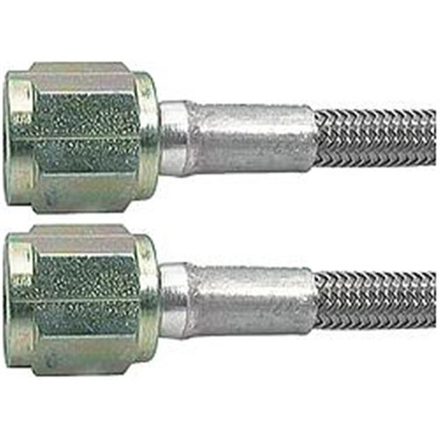 60 in. No. 3 Braided Steel Lines with Two -4 Stright Ends