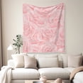 thumbnail image 2 of Flannel Fleece Throw Blanket, Soft Large Throw Blanket, Lightweight Cozy Plush Throw Blanket Fit Sofa Bed, 40"x50", Pink Roses, 2 of 7