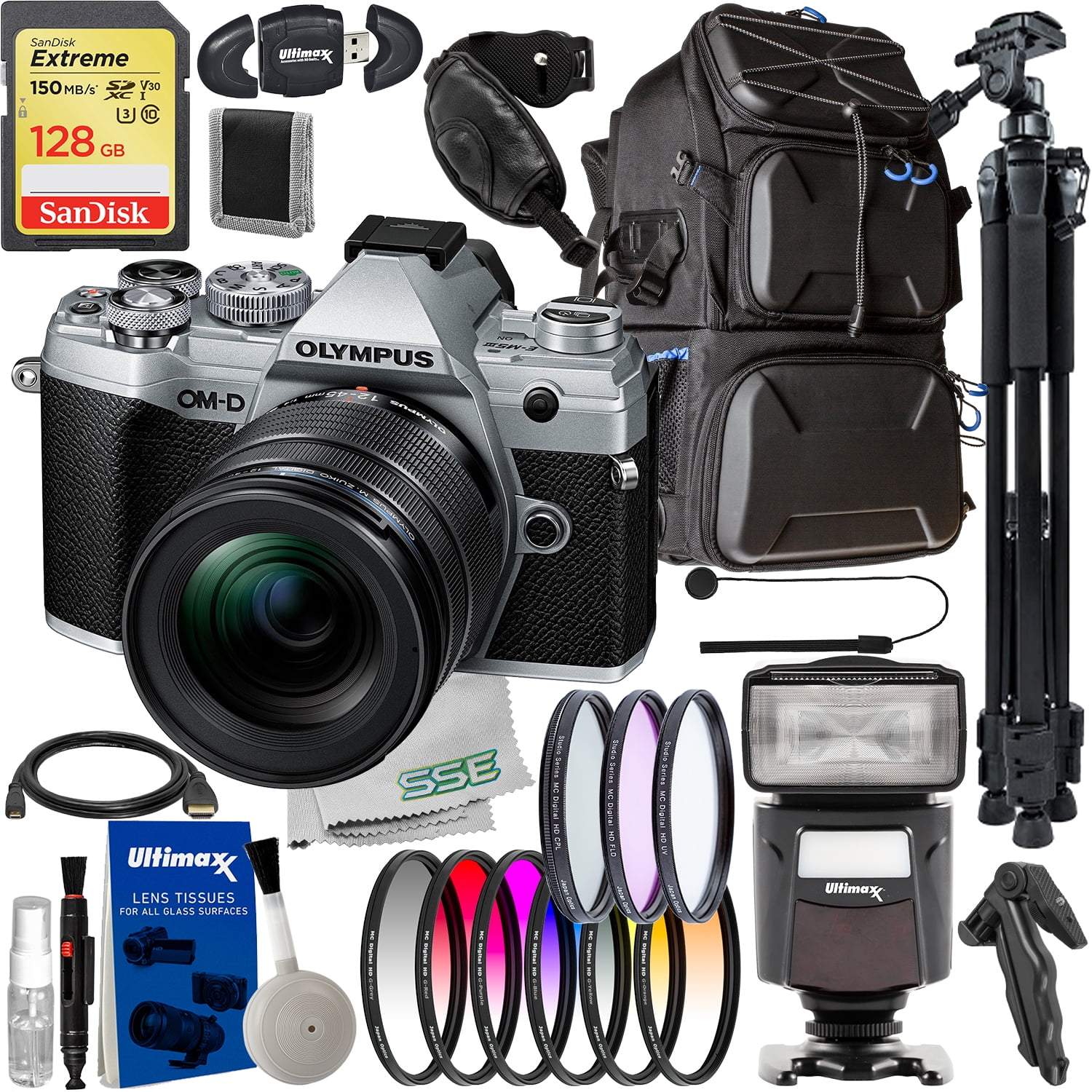 Olympus OM-D E-M5 Mark III Mirrorless Camera with 12-45mm Lens 