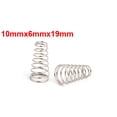 thumbnail image 4 of 10mmx6mmx19mm Metal Taper Conical Compression Spring Silver Tone 45pcs, 4 of 5