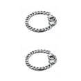 thumbnail image 3 of Sonducket Cadena de acero Joyería de acero inoxidable Enlace Presente masculina Esposas Esposas de moda Decoración de moda 2Conjunto, 3 of 6