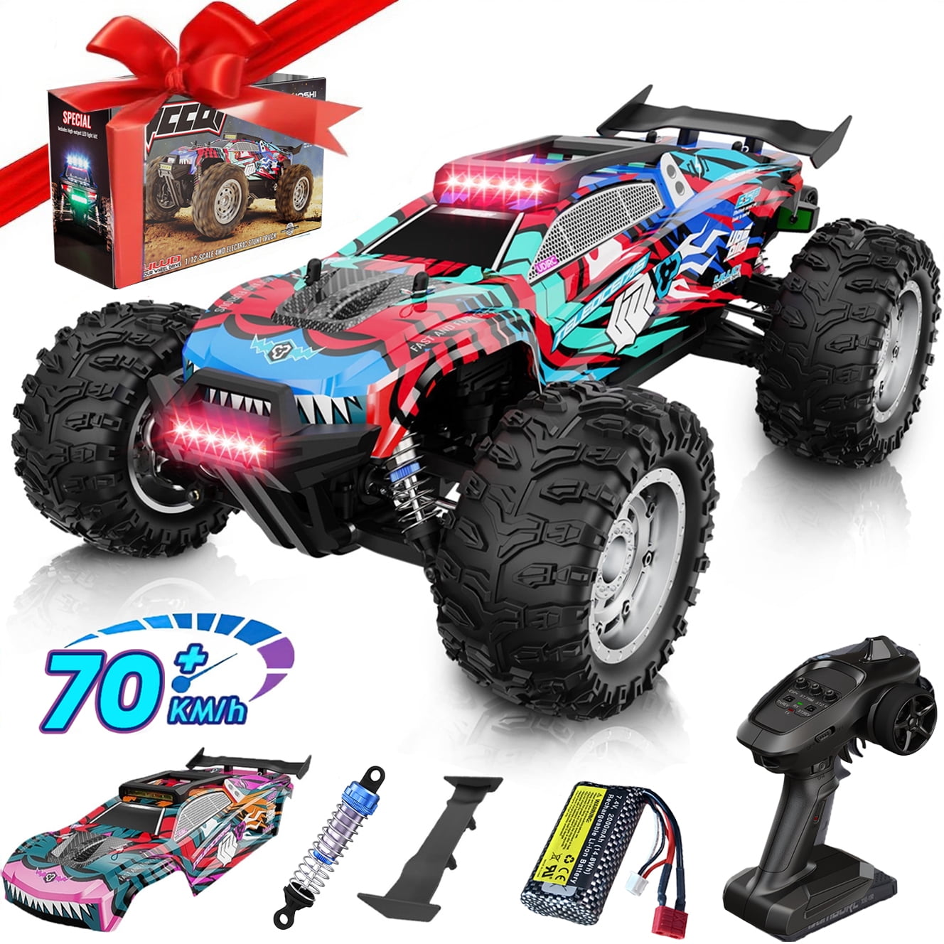 Hosim Hobby Grade 1:10 Brushless RC Cars, Outdoor Rock Powered