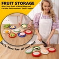 thumbnail image 5 of Avocado Saver and Onion Storage - 4-Piece Set Silicone Food Storage Containers, Multifunctional and Perfect for Lemons, Cheese, Tomatoes, Potatoes, Garlic, 5 of 6
