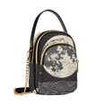thumbnail image 7 of FORMRS Crossbody Bag for Women Quilted Travel Shoulder Cell Phone Purse with Chain Strap Handbag, Beige Moon, 7 of 7