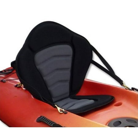 Pactrade Marine Adjustable Padded Deluxe Kayak Seat Detachable Back Backpack/Bag Canoe (Best Canoe Seats With Backs)