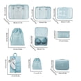 thumbnail image 3 of Twill Travel Organizer Set, Luggage Storage System With Sturdy Zipper Compartments, for Business Trip Packing, Blue, 3 of 7