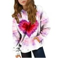 thumbnail image 4 of TaTaai Valentine's Day Printed Hoodie, Youth Long Sleeve Pullover, Pocket Casual Sweatshirt, Holiday Gift Apparel Gift, 4 of 9