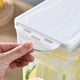 thumbnail image 4 of Dispensador de bebidas frías de gran capacidad, tarro refrigerado cuadrado blanco con grifo, 4 of 6