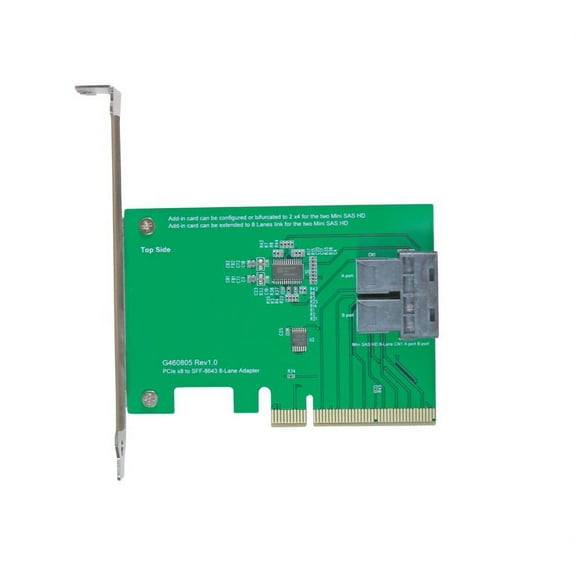 PCIE X8 TO MINI SAS HD X2 ADAPTER