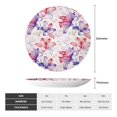 thumbnail image 2 of Zufioo Lilies Flowers Print Bone China Decorative Plate, Ceramic Dinner Plate with Stand Ceramic Decoration Homewares-10in, 2 of 6