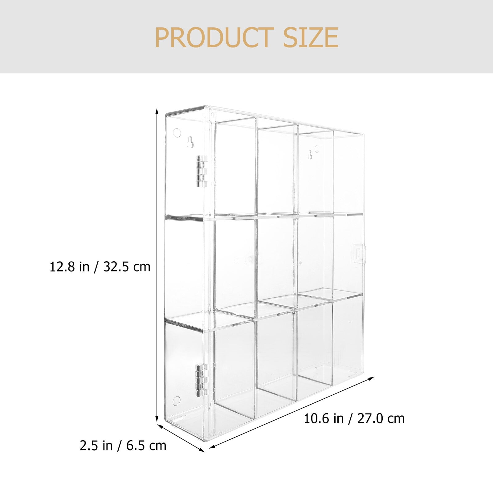 1 Set Multigrid Display Box Doll Storage Box Doll Display Containers Doll Holder
