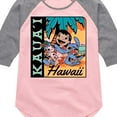 thumbnail image 3 of Lilo & Stitch - Lilo Stitch Kauai - Toddler And Youth Girls Shirt Tail Raglan, 3 of 5