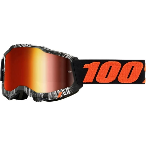 100% Accuri 2 Geospace Goggles (OSFM, Geospace/Black/Orange / Red Mirror Lens)
