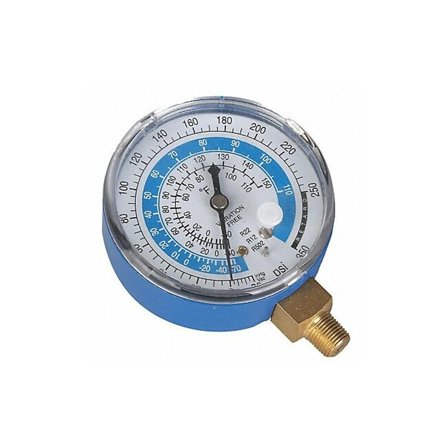 Dayton Gauge,2-3/4 In Dia,Low Side,Blue,350 psi 4PDJ9