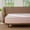 Greyish Pink, variant on MooMee 100% Washed Cotton Queen Fitted Sheet Only Linen Like Textured Extra-Deep Pocket Breathable Soft 1-Piece(Greyish Pink, 60"x80")
