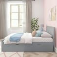 thumbnail image 2 of Max & Lily Twin Bed with Trundle, Classic Solid Wood Platform Bed with Panel Headboard, 2 of 9