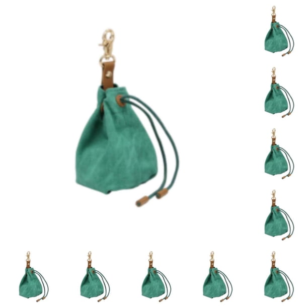 Methold Bolsa ligera para golosinas para perros para entrenamiento Bolsa para entrenamiento de golosinas para mascotas Durable Fácil de verde 1 10piezas