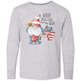 thumbnail image 3 of Inktastic God Bless the USA Gnome Long Sleeve Youth T-Shirt, 3 of 5