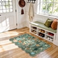 thumbnail image 4 of YOUFORTONG 2x3 Washable Floral Area Rug,Non Slip Soft Thin Carpet for Entryway Bedroom Nursery Farmhouse Dorms,Green, 4 of 6