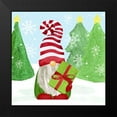 thumbnail image 2 of Reed, Tara 12x12 Black Modern Framed Museum Art Print Titled - Gnome for Christmas blue II-Gifts, 2 of 5