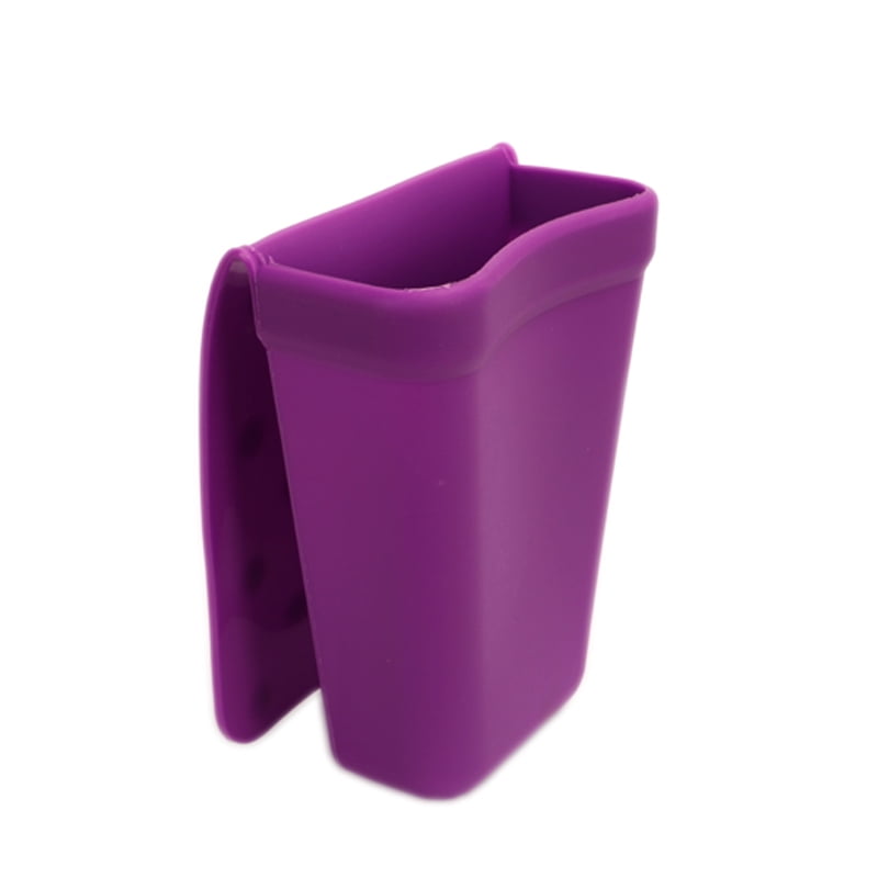 Purple Heat Resistant Hair Dryer Iron Tool Holder Silicone For Bathroom