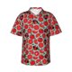 thumbnail image 1 of Fotbe Cute Tomato Camisa Hawaiana para Hombre Unisex – Camisa Casual de Verano con Botones de Manga Corta de Algodón y Lino,Small, 1 of 7
