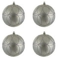 thumbnail image 5 of Vickerman 4.75" Lilac Candy Ornament with Circle Glitter Pattern, 4 per Bag, 5 of 7