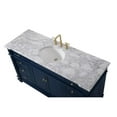 thumbnail image 5 of Elegant Decor Wesley 60" Solid Wood MDF Steel Single Bathroom Vanity Set in Blue, 5 of 5