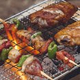 thumbnail image 2 of Parrilla de barbacoa plegable portátil de acero inoxidable, estante para estufa, malla para calentador al aire libre Hugtrwg Para Estrenar, 2 of 4