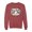 Vintage Heather Red, variant on Baseball Mom Jaguar Print Sports Unisex Crewneck Graphic Sweatshirt, Heather Grey, Medium