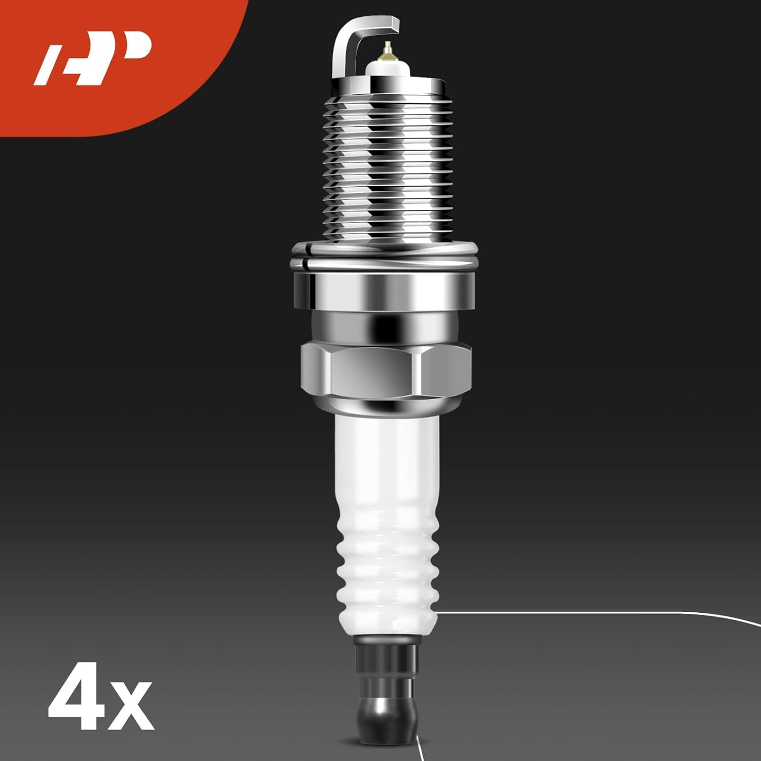 A-Premium Set of 4 (Blue) Ignition Coil Pack and Iridium Spark Plugs Compatible with Hyundai Accent 2006-2011 & Kia Rio Rio5 2006-2011, 1.4L 1.6L